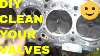 How to Fix Burnt Valves Grinding and InstallingCleaning Carbon Buildup [upl. by Stine]