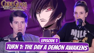 WHAT IS GOING ON  Code Geass R2 Newlyweds Reaction  Ep 2x1 “Turn 1 The Day A Demon Awakens” [upl. by Chen]