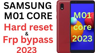 Samsung m01 Core frp bypass  Samsung m01 Core hard reset kaise kare 2023 [upl. by Etteragram680]