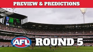 AFL Season 2024 Round 5 Preview PART 1 [upl. by Nonaihr]