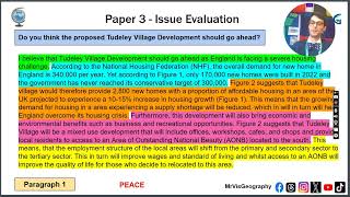 AQA Geography GCSE Paper 3  Prerelease 2024 9 Marker  Level 2 Model Answer [upl. by Yraek]