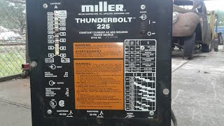 Free Miller Thunderbolt 225 Welder Test And First Time Stick Welding [upl. by Mowbray]