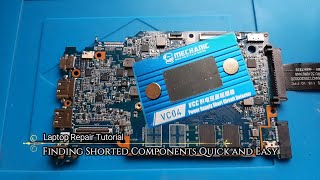 New Tool Finding Shorted Components on Laptop Motherboard [upl. by Launce]