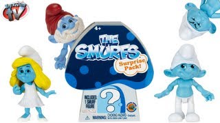 The Smurfs 2 Movie Mushroom Blind Box Surprise Pack Toy Review Jakks Pacific [upl. by Mou]