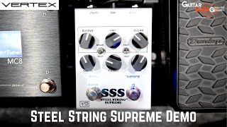 Vertex Steel String Supreme SSS Demo amp Tones [upl. by Symer]