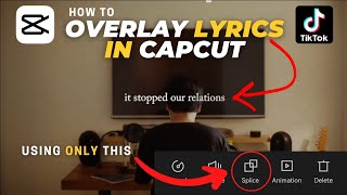 Paano mag Overlay ng Lyrics sa Capcut  Sobrang dali lang [upl. by Sutniuq]