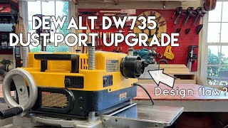 DeWalt DW735 Planer Dust Port Upgrade [upl. by Ecinreb]