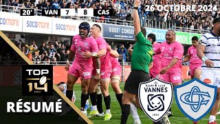 Top14  le résumé de Vannes vs Castres Olympique  Journée 8 Saison 202425 [upl. by Worra168]