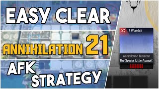 Annihilation 21  The Special Little Aquapit  AFK Easy Strategy 【Arknights】 [upl. by Einnoc]