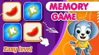 Easy Visual Memory Game For Kids  Test Your Visual Memory  Kids Matching amp Logic Games  KidsKite [upl. by Eletnahs503]