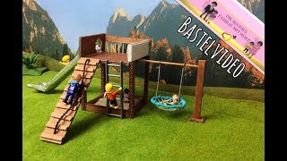 Playmobil  Spielturm mit Rutsche  Bastel Video für Playmobilsammlung von Familie Mathes [upl. by Boaten]