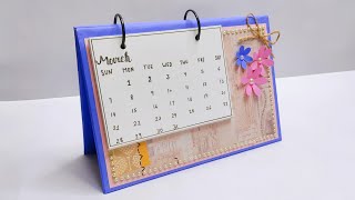 DIY Calendar 2020  How To Make Cute Desk Calendar For New Year [upl. by Ielerol]