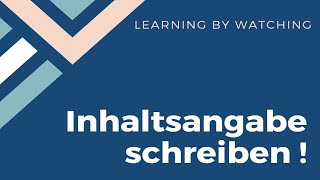 Inhaltsangabe schreiben [upl. by Ezmeralda]