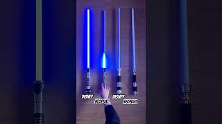 Galaxys Edge Lightsabers vs Neopixel Lightsabers  Kenobi starwars lightsaber galaxysedge [upl. by Eenimod]