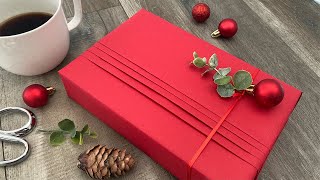 Gift Wrapping With Pleats  Gift Packaging [upl. by Eirrab]