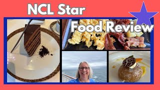 NCL Star Food Review The Included dining onoard with menus and pictures [upl. by Yentyrb515]