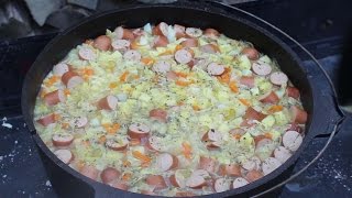 Omas deftige Kartoffelsuppe aus dem Dutch Oven [upl. by Derreg]