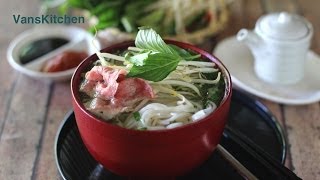 How to make pho bo Vietnamese beef noodle soup [upl. by Harak642]