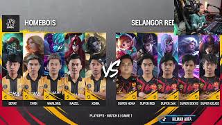 HOMEBOIS VS SELANGOR RED GIANTS PLAYOFFS MATCH 1 MPL MY S12 [upl. by Yadnil]