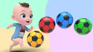 Color Balls amp Sing a Song  Finger Family Nursery Rhymes  Baby amp Kids Songs [upl. by Ynnij]