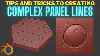 How to create complex panel lines in Blender [upl. by Jankey832]