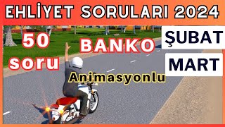 Ehliyet sınav soruları 2024 Şubat Mart çıkmış 2024 ehliyet sınav soruları [upl. by Follmer]