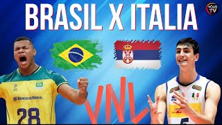 ASSISTA BRASIL 3X1 ITALIA  MELHORES MOMENTOS  LIGA DAS NAÇÕES DE VÔLEI MASCULINO 2024 [upl. by Erena366]