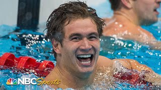 Nathan Adrian wins gold by 01 in classic London 100m freestyle final  NBC Sports [upl. by Liahus]