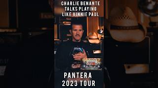 Pantera Charlie Benante talks playing like Vinnie Paul on drums live Stage for 2023 Tour [upl. by Berenice210]