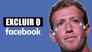 Como EXCLUIR Conta do Facebook DEFINITIVAMENTE  Passo a Passo  pelo PC [upl. by Lavelle984]