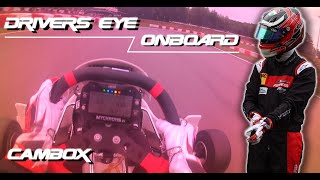 Kart Racing Driver Eye POV  DKM Wackersdorf IAME X30 Senior  Cambox V4 Pro [upl. by Aiela173]