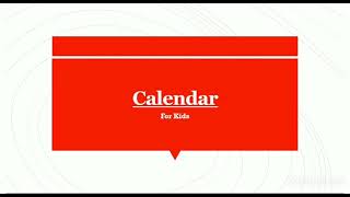 Calendar for Kids  CBSE Class 2  What is calendar  Learn about Calendar  Importance of Calendar [upl. by Milano]