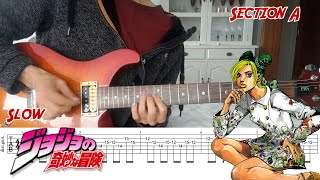 Jolyne Theme  Jojos Bizarre Adventure Part 6 Tabtutorial [upl. by Poock402]