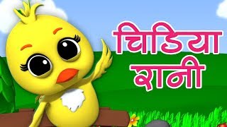 Chidiya Rani Badi Sayani  चिड़िया रानी  Hindi Nursery Rhymes  Hindi Balgeet  Baby Box India [upl. by Ydnamron]