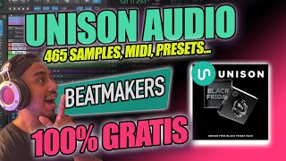 Super completo Unison Audio 🤯100 GRATIS 💰  Sample Pack  Midi  Presets  Beatmakers FREEBIE [upl. by Hbaruas676]