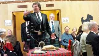 Address to the Haggis at Qualicum Beach Burns Supper [upl. by Ettecul]