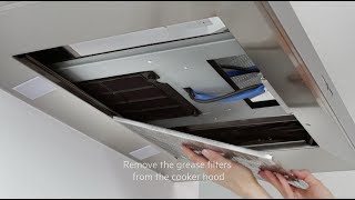 How to change and maintain your AEG cooker hood filter  Long life filter [upl. by Ludewig711]