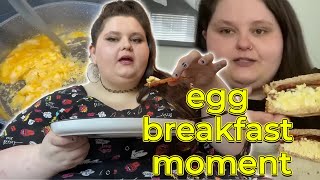 Amberlynn loves an egg breakfast moment [upl. by Arukas]