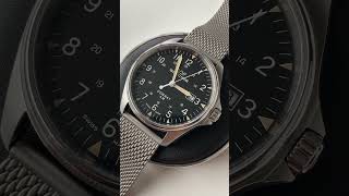 Glycine Combat 6 Vintage Black Ref GL0459 Quick Look [upl. by Ynalem]