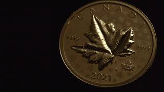 Own the first 1 oz pure gold maple leaf piedfort coin [upl. by Theron]