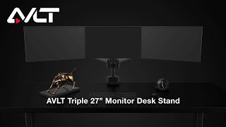 Enhance Your Setup Triple Monitor Arm Desk MountAVLTDM261 Monitor Arm [upl. by Odnamla]