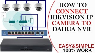 How to add Hikvision IP Camera In Dahua NVR  ONVIF Settings IPC [upl. by Mikiso]