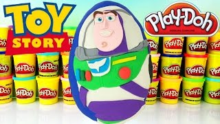 BUZZ LIGHTYEAR  Play Doh Surprise Egg  Blind Bags [upl. by Mchale900]