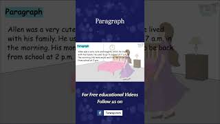 Paragraph Writing in English  How to Write a Paragraph  Writing Skills  English Grammar shorts [upl. by Leanatan]