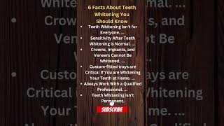 Facts About Teeth Whitening shorts [upl. by Octavus]