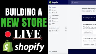 Building A New Shopify Store LIVE  Q amp A Dropshipping [upl. by Dud]