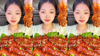 Eat Braised Lamb Intestines Eating meat is more than an addiction  YUANYUAN ASMR [upl. by Nnovahs]