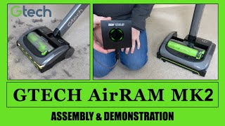 Gtech AirRam MK2 Cordless Vacuum Cleaner Assembly amp Demonstration [upl. by Eagle]