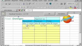 EXCEL Les 22 datum berekenen [upl. by Icnan168]