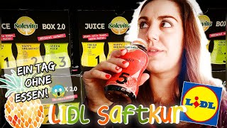 LIDL Saftkur  EINEN Tag NICHTS ESSEN  SELBSTVERSUCH 🧃 [upl. by Ylicec]